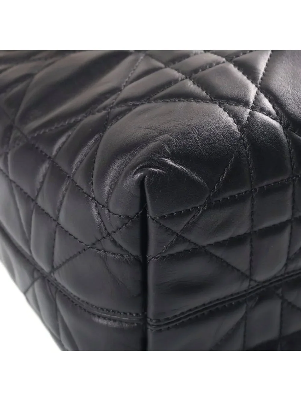 Dior Toujours Macro Cannage Vertical Tote Small 2-Way Shoulder Bag Black